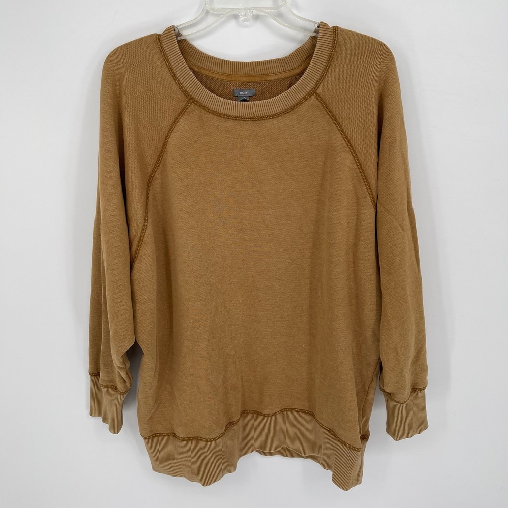 Aerie Women's Brown French Terry Raglan Sleeve Oversized Sweatshirt Size L